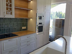 Кухня МДФ с фасадами в эмали на заказ